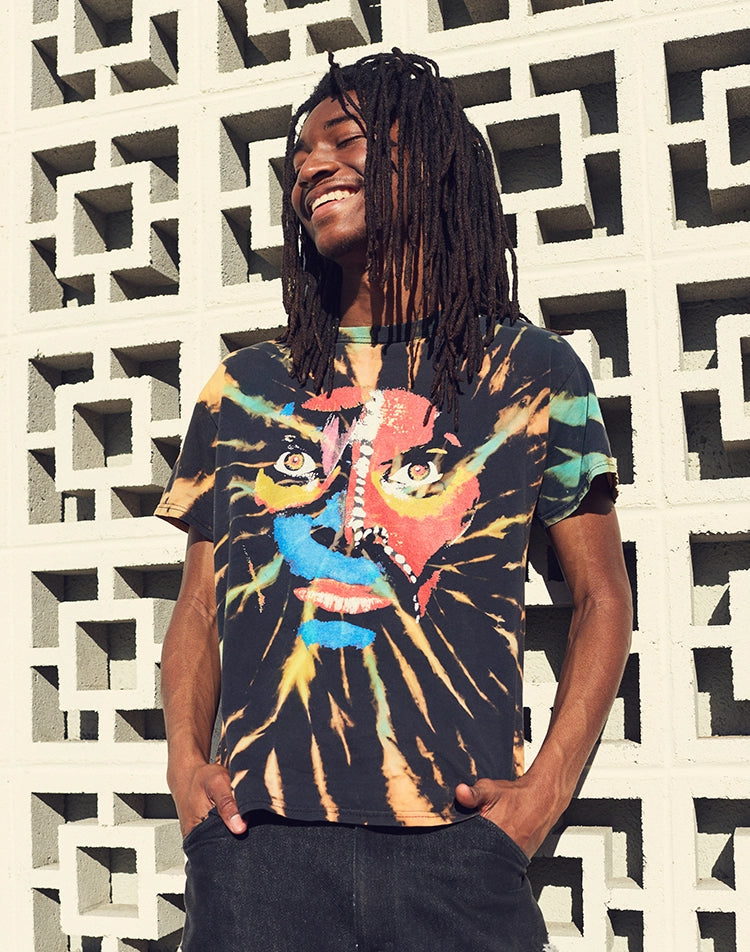 Vintage David Lee Roth tie dye tee