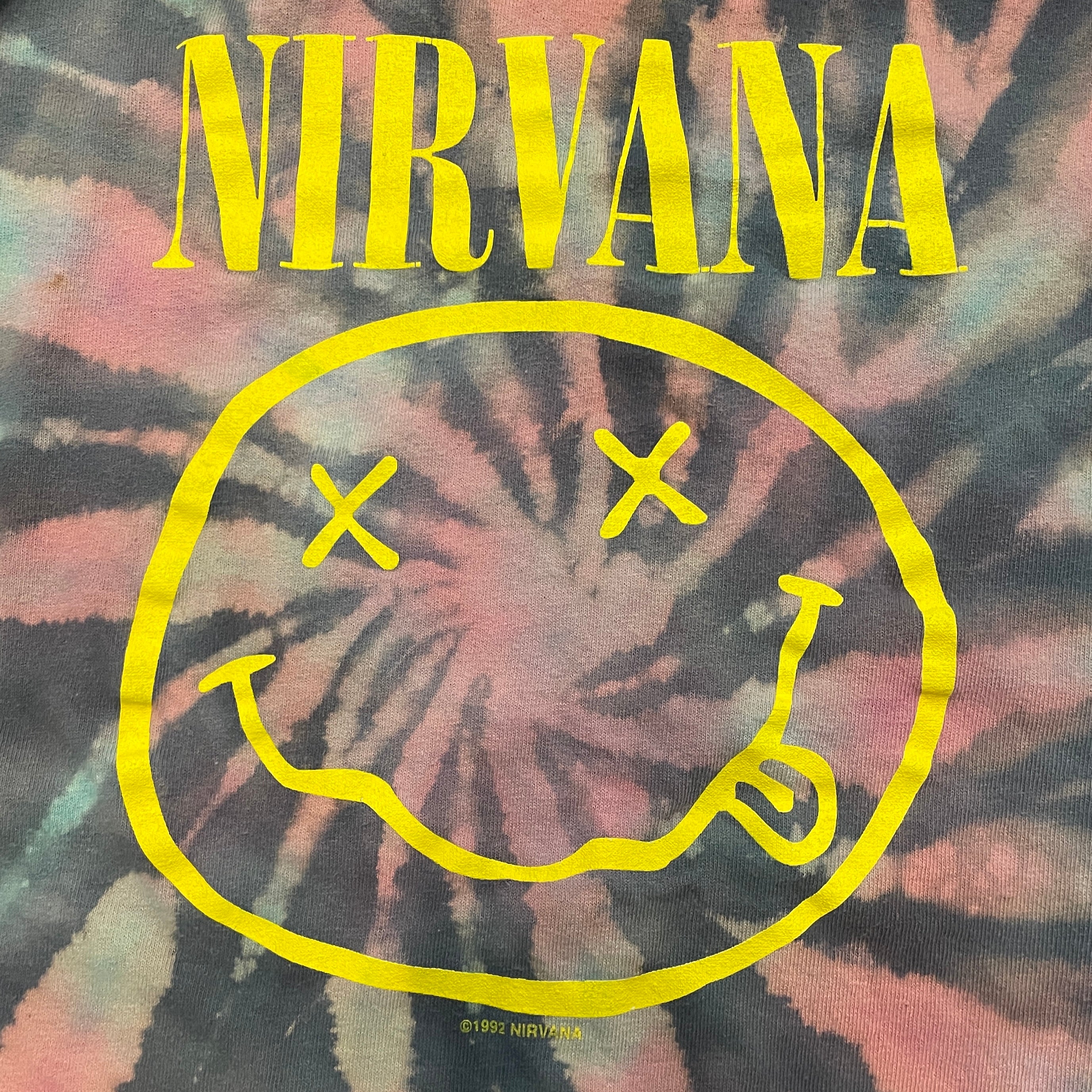 Nirvana 1993 Nevermind Grey | Tie-Dye Tee | L – ROY G.