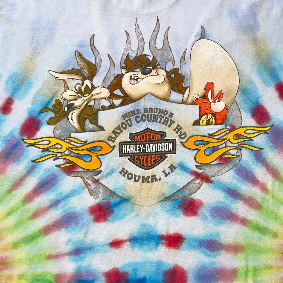 2024年 お歳暮・冬ギフト特集 Vintage Harley Looney Toons Tie-Dye Tee | XL – ROY G. トップス